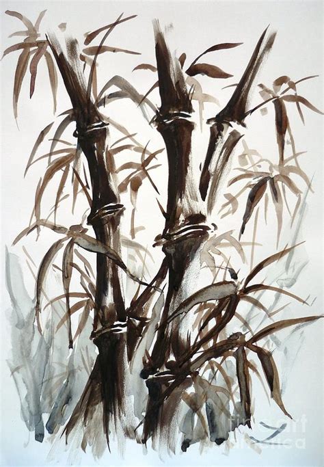 Bamboo Painting By Zaira Dzhaubaeva Pixels