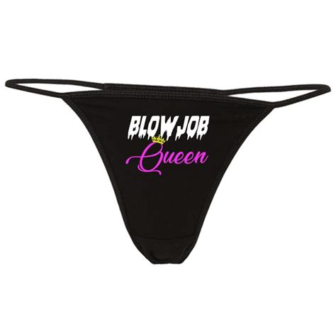 Blowjob Queen Panties Thongs Sexy Slutty G String Naughty Etsy