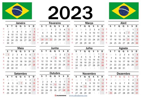 Calendario Dos Feriados 2023 Brasil Bandeira Emoji Imagesee