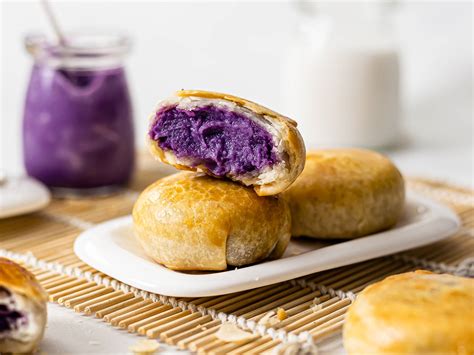 Ube Hopia Cakes Filipino Purple Yam Pastries Kif