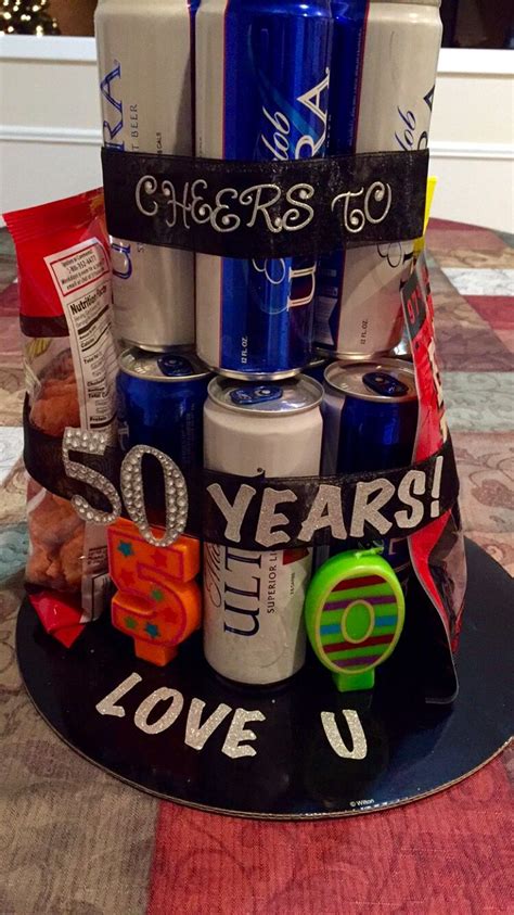 50th birthday party themes can be the life of the party. "Cheers to 50 years!" 50th birthday beer cake for men | 50th birthday party ideas for men, 50th ...