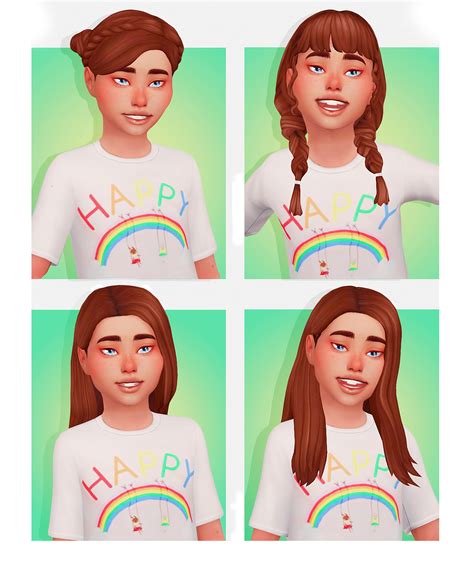 Sims 4 Custom Content Child Hair Lodcalls