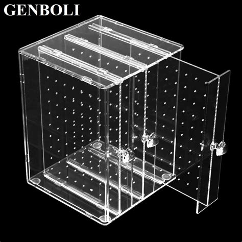 Genboli Dustproof Transparent Acrylic C36 Jewelry Storage Holer Box