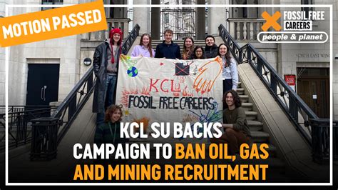 Press Release: KCL Students’ Union calls for Fossil Free Careers