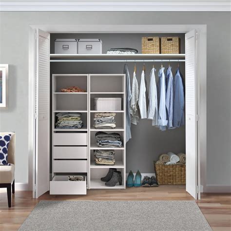 Flexi Storage White 6 Shelf Built In Wardrobe Unit Bunnings New Zealand