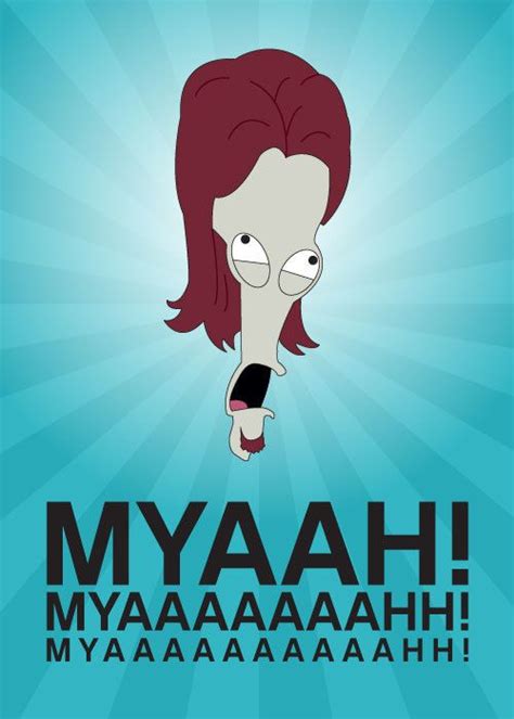 Roger Smith From American Dad Graphic Illustration Myaaahh Twin Tipped