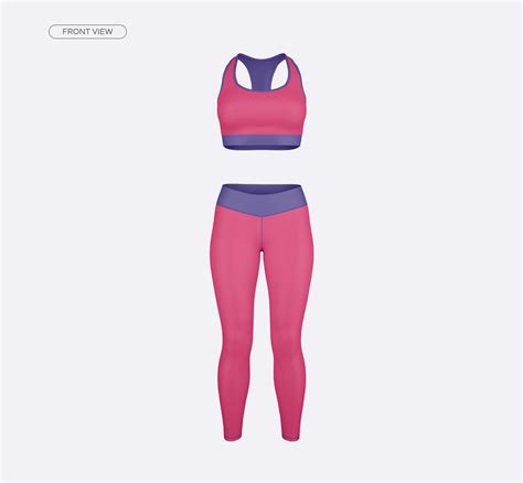 Download Women's Fitness Kit Mock-Up v2 on Behance