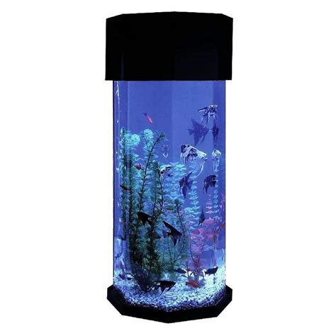 Midwest Tropical Aquascape Aquarium 10 Gallon Octagon Dream Fish Tanks