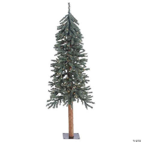 Vickerman 5 Natural Bark Alpine Christmas Tree With Warm White Led
