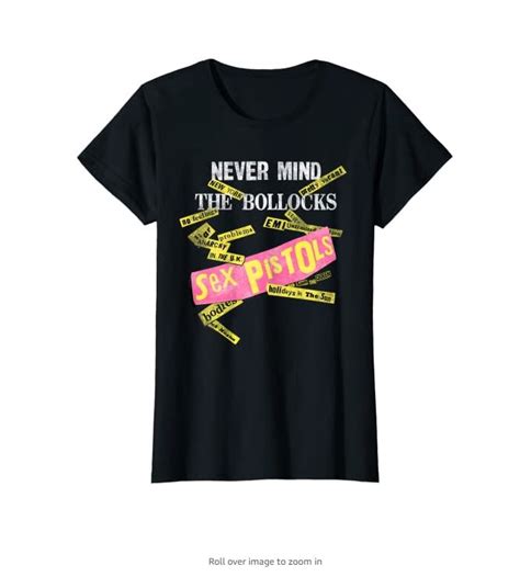 Womens Sex Pistols Official Never Mind The Bollocks Tabs T Shirt