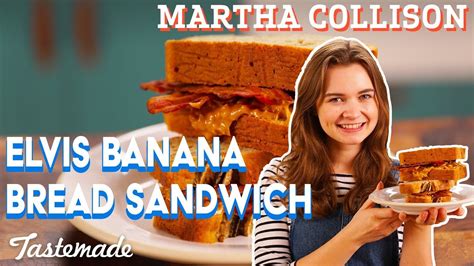 Did you know you can use your electric mixer to mash bananas? Elvis Banana Bread Sandwich I Martha Collison - YouTube