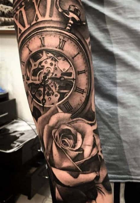 Clock Tattoos For Men Watch Tattoos Clock Tattoo Design Sleeve Tattoos