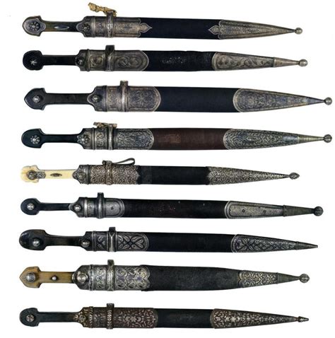 Ottoman Circassian Cherkess Qama Daggers Swords And Daggers Knives And