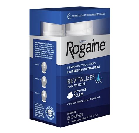 Comprar Minoxidil Rogaine Espuma 5 Original Tratamento 3 Meses