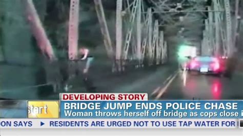 See Woman Jump Off Bridge To Avoid Arrest Cnn