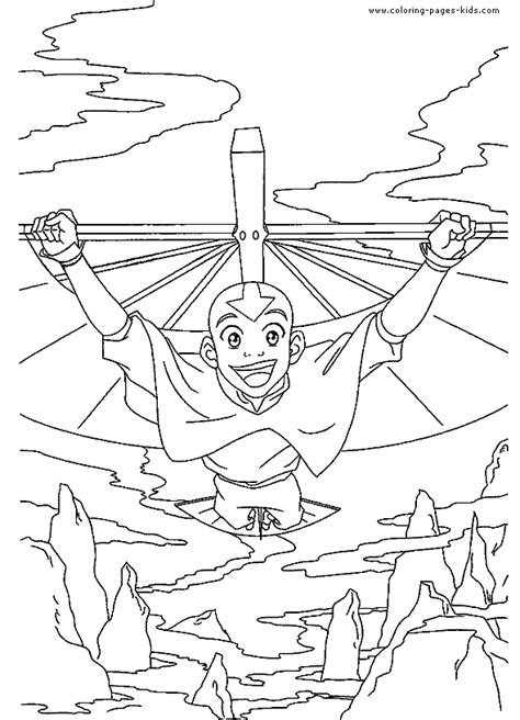 Avatar The Last Airbender Color Page New Coloring Pages For Kids