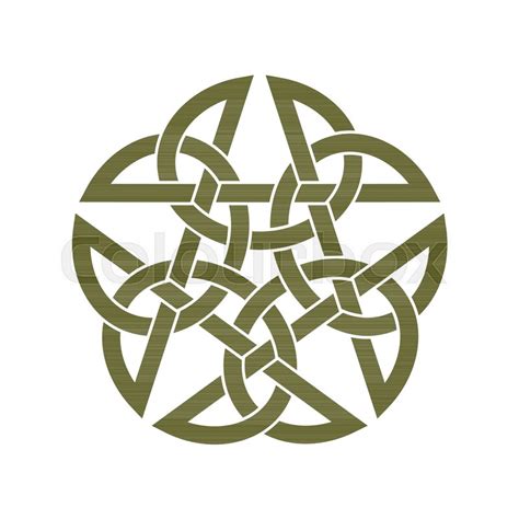 Inverted Celtic Star Knot Vector Stock Vector Colourbox