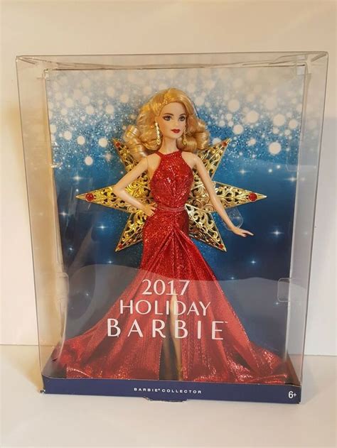 Mattel Dyx39 Barbie 2017 Holiday Doll For Sale Online Ebay Holiday Barbie Christmas Barbie