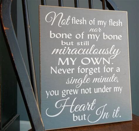 Adoption Quote You Grew Not Under My Heart By Orchardhousesigns