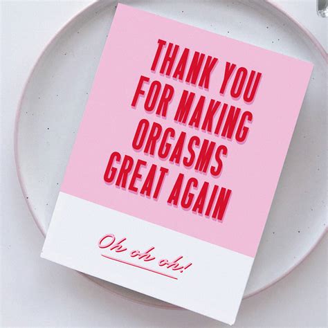 Making Orgasms Great Again Funny Valentines Card By Rock The Custard