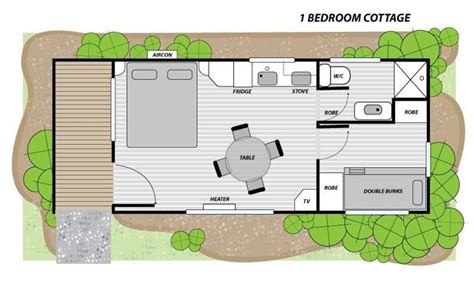 Open One Room Cabin Plans Bedroom Miners Cottage Big4 Ballarat