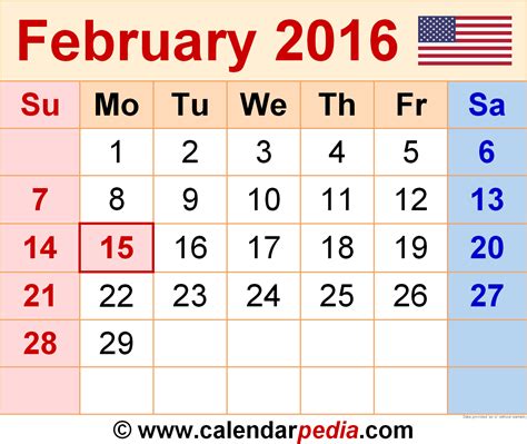 List 97 Wallpaper Picture Of February 2016 Calendar Sharp 092023