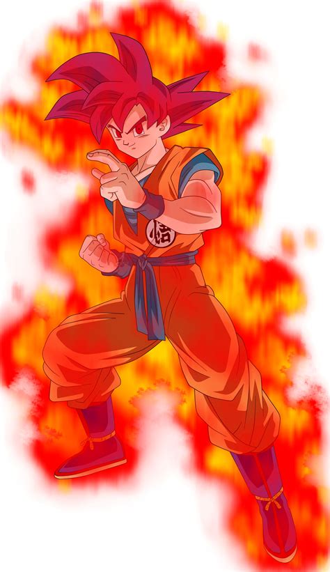 Goku Ssj God Universo 7 Goku Fase Dios Rojo Personajes De Goku Goku