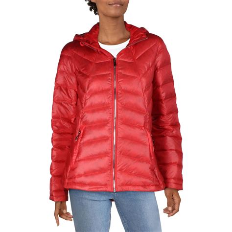 Spyder Womens Syrround Hoody Down Quilted Jacket Puffer Coat Outerwear