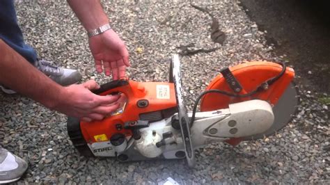 To learn how to start a stihl chainsaw on. Stihl ts400 saw - YouTube