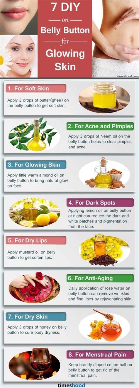 7 Diy Ingredients On Belly Button For Glowing Skin Benefits Of Putting