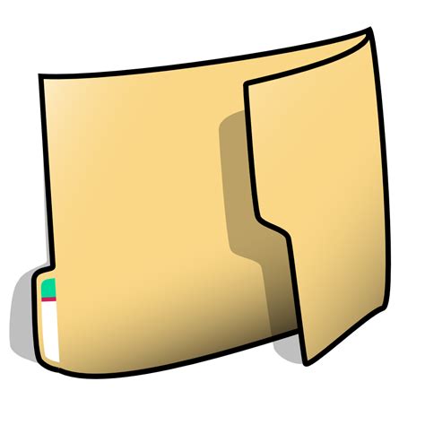 Onlinelabels Clip Art Folder Vertical