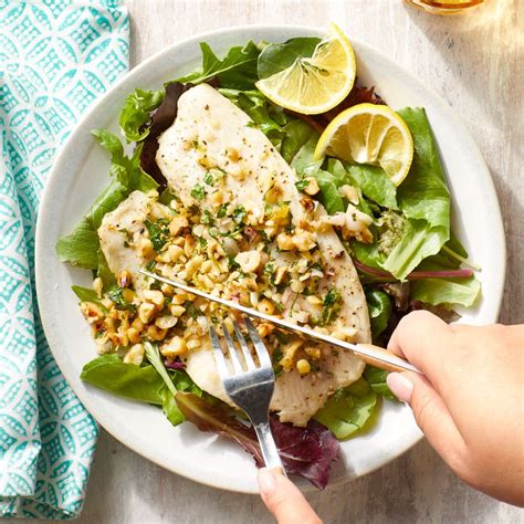 Easy baked tilapia with lemon and parmesan cheese is one of the best tilapia recipes. Hazelnut-Parsley Roast Tilapia | Recipe | Seafood recipes, Easy seafood recipes, Recipes