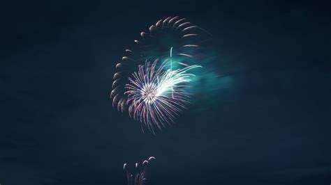 Download Wallpaper 1366x768 Salute Fireworks Sparks Rays Sky Night