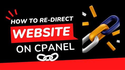 how to redirect a website to another website on cpanel youtube