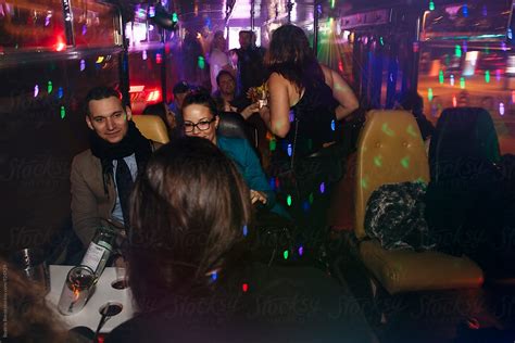 Group Of Friends Talking And Dancing In A Night Club By Stocksy Contributor Beatrix Boros