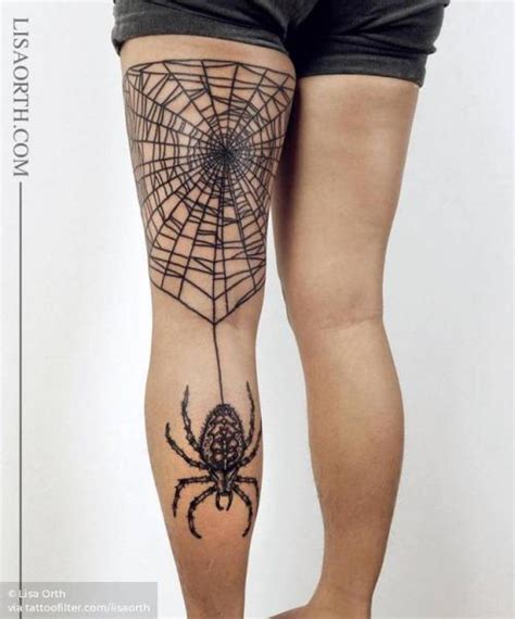 Tattoo Tagged With Lisaorth Big Spider Arachnid Animal Spiderweb