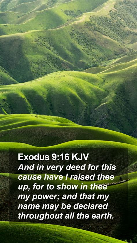 Exodus 916 Kjv Mobile Phone Wallpaper And In Very Deed For This