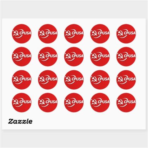 Communist Party Usa Cpusa Stickers Zazzle