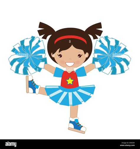 Cheerleader Cartoon Image Cheerleader Girl Vector And Photo Free Trial