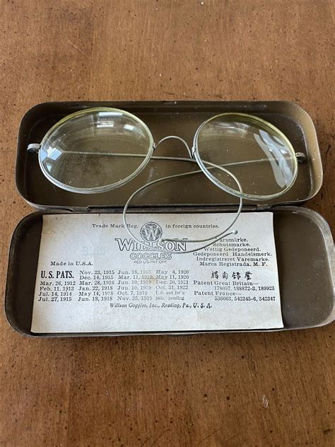 Vintage Willson Safety Glasses Goggles Steampunk Moto Gem