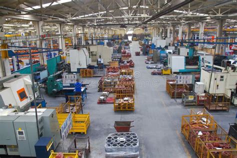 Industrial Manufacturing Shop Floor In A Factory Stock Image Image Of