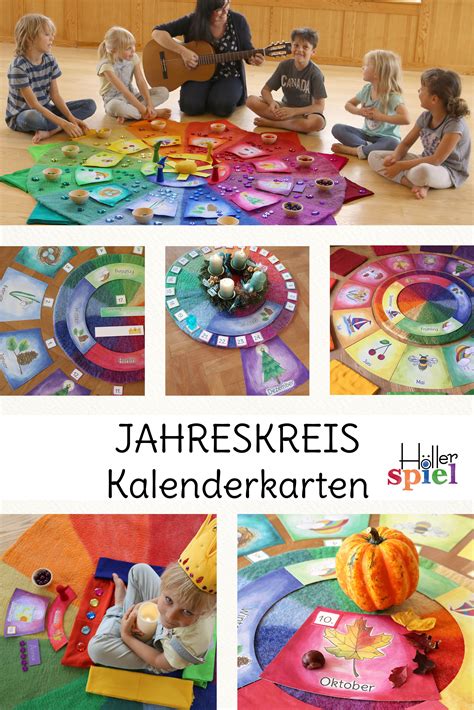 Kalenderkarten Für Den Jahreskreis Jahreszeiten Kindergarten