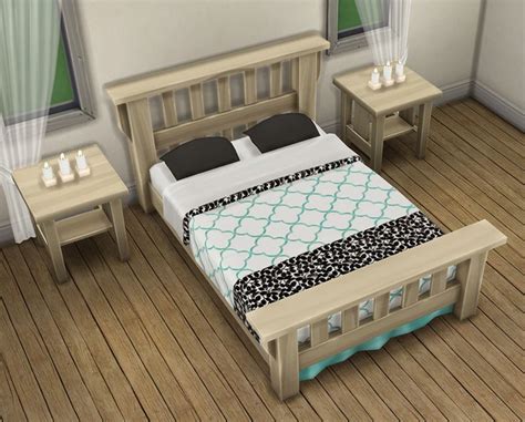 Saudade Sims • Base Game Recolors Of “the Single Mission Bed” By