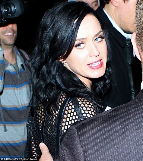 Katy Perry Wears Camouflage Dress At Snl Party With John Mayer Daily Mail Online