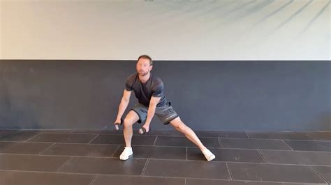 Side Lunge With Dumbbells 1 Leg Youtube