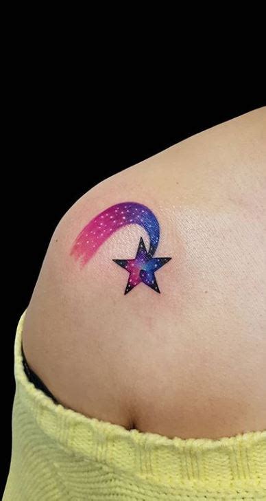 Shooting stars can be the symbol of wishes or dreams. 35 Trendy Shooting Star Tattoos, Ideas, Designs & Meanings ...