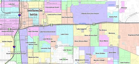 31 Map Of Orlando Neighborhoods Maps Database Source