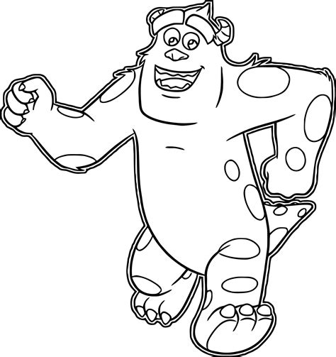Sulley Coloring Page Wecoloringpage