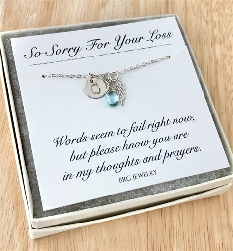 Personalized Sympathy T Necklace For Loss Of Husband Spouse Etsy