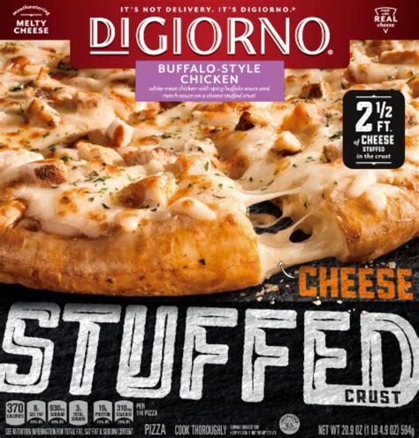 DIGIORNO Cheese Stuffed Crust Buffalo Chicken Frozen Pizza 20 9 Oz
